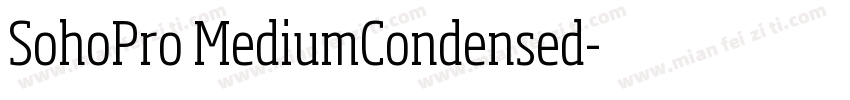 SohoPro MediumCondensed字体转换